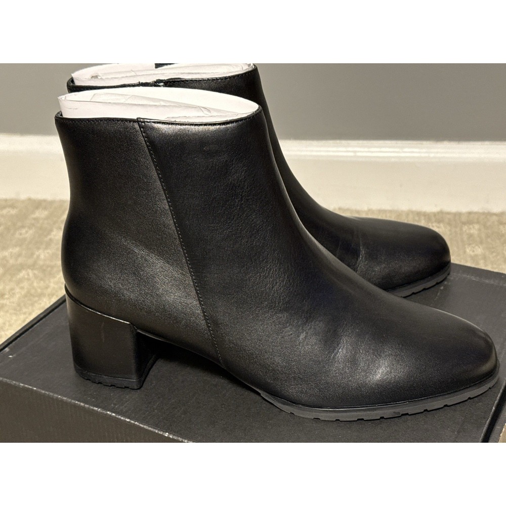 Naturalizer‎ Bay Leather Black Women's Ankle Boots Size 10